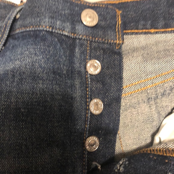 Levi’s 501 High Waisted Denim Shorts - Picture 4 of 6